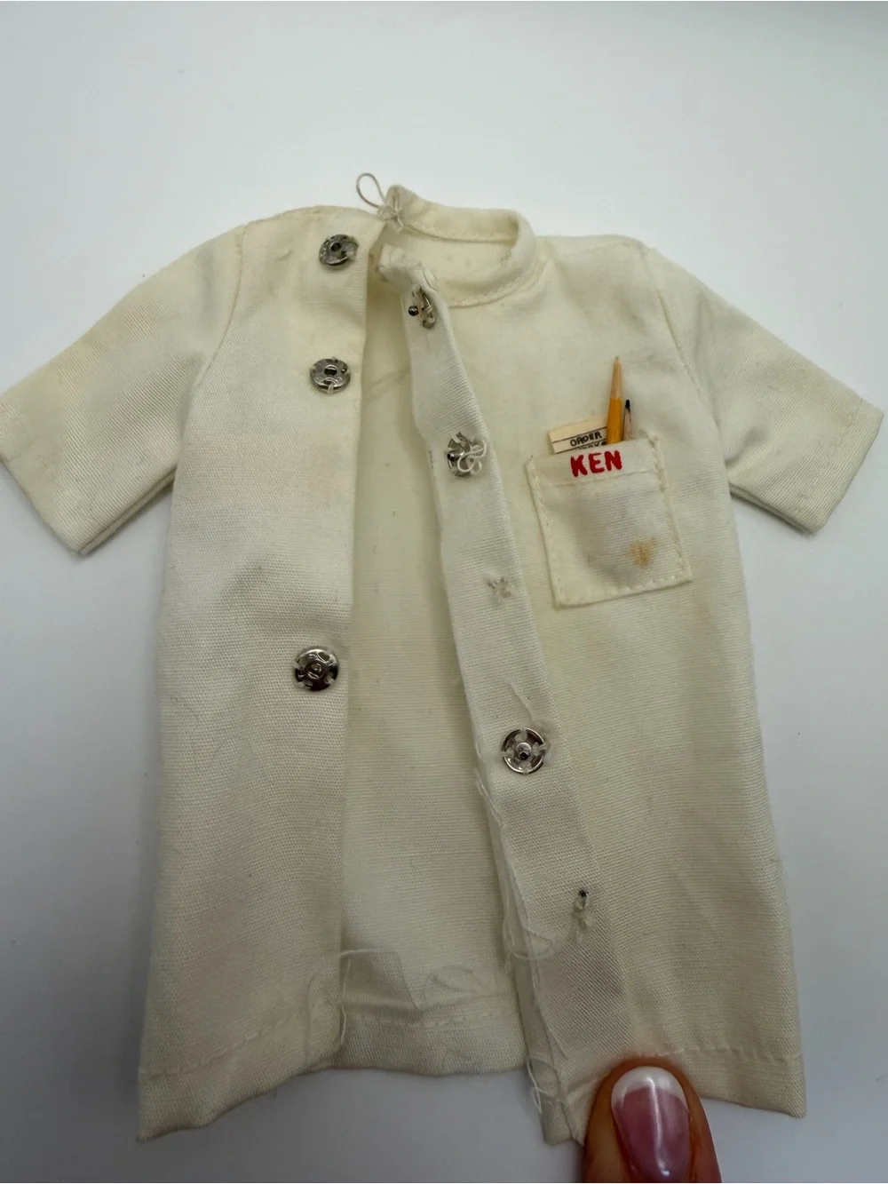 Ken #1407 Fountain Boy White Shirt Order Pad 2 Pencils Vtg 1964 MINT Barbie